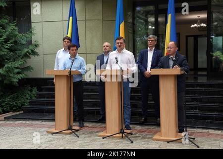 Non exclusif: ODESA, UKRAINE - 15 SEPTEMBRE 2022 - Vice-Premier Ministre, Ministre des Affaires étrangères et de l'intégration européenne de la République du Mo Banque D'Images