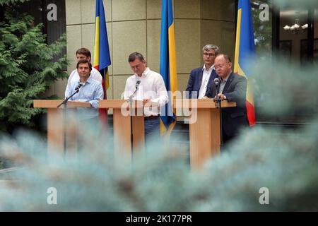 Non exclusif: ODESA, UKRAINE - 15 SEPTEMBRE 2022 - Vice-Premier Ministre, Ministre des Affaires étrangères et de l'intégration européenne de la République du Mo Banque D'Images