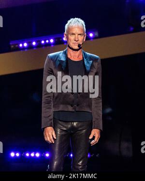 Nashville, États-Unis. 12th septembre 2022. Sting se produit pendant les CMT Giants : Vince Gill au Fisher Center for the Performing Arts sur 12 septembre 2022 à Nashville, Tennessee. Photo: Amiee Stubbs crédit: Imagespace/Alamy Live News Banque D'Images