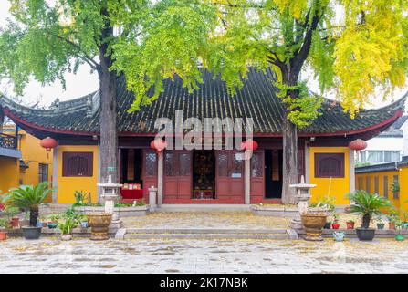 Paysage du temple de Dinghui, Suzhou, Chine Banque D'Images