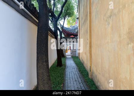 Paysage du temple de Dinghui, Suzhou, Chine Banque D'Images