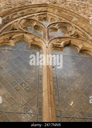 Le détail fenêtre de l'église St. Michaels sur Trinity Street à Cambridge Cambridgeshire Angleterre Royaume-Uni Banque D'Images