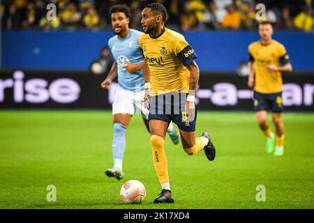 Bruxelles, Belgique. 15th septembre 2022. Loic LAPOUSIN de l'Union Royale Saint Gilloise lors de l'UEFA Europa League, match de football du Groupe D entre l'Union Royale Saint Gilloise et Malmo FF sur 15 septembre 2022 au King Power au Stade Den Dreef à Louvain, Belgique - photo Matthieu Mirville / DPPI crédit: DPPI Media/Alay Live News Banque D'Images