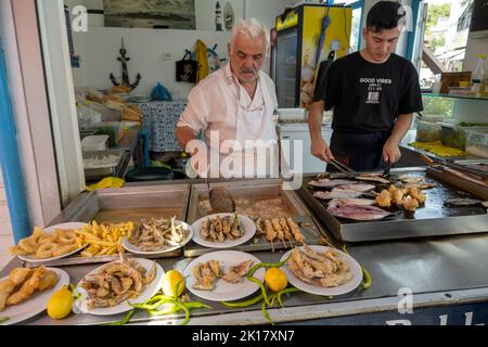 Türkei, Istanbul, Beykoz, Anadolu Kavagi, nourriture et boissons Banque D'Images