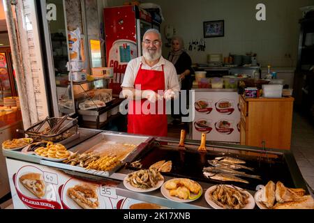 Türkei, Istanbul, Beykoz, Anadolu Kavagi, nourriture et boissons Banque D'Images