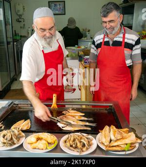 Türkei, Istanbul, Beykoz, Anadolu Kavagi, nourriture et boissons Banque D'Images