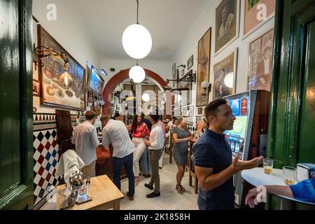 Bar traditionnel tapas, Ronda Espagne. Banque D'Images