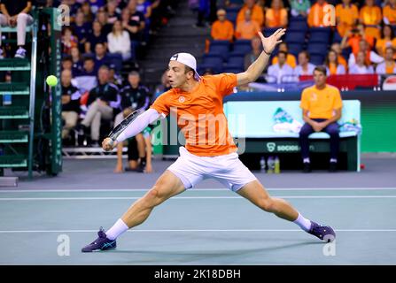 Tallon Griekspoor, Des Pays-Bas, En Action Contre Andrey Rublev, De ...