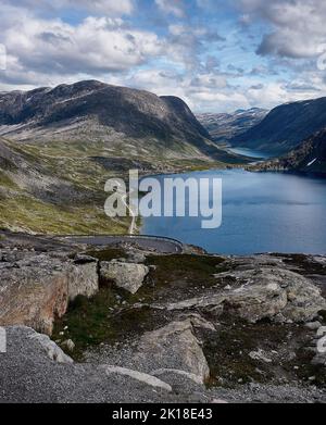 Geiranger, Dalsnibba, Sunnmøre, Stryn, Stranda, Møre og Romsdal, Norvège. Banque D'Images