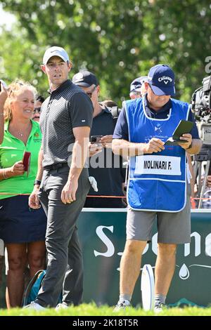 16th septembre 2022; Marco Simone Golf Club, Rome, Italie: Tournoi de golf PGA 79th Open d'Italia, Round 2; Rory MCILROY Credit: Action plus Sports Images/Alay Live News Banque D'Images