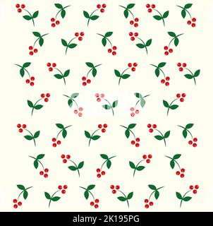 Seamless background from juicy berries. Design for healthy food, textiles, paper, packaging, pastel linen. Vector graphics. Banque D'Images