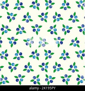 Seamless background from juicy berries. Design for healthy food, textiles, paper, packaging, pastel linen. Vector graphics. Banque D'Images