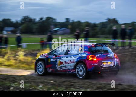 HELLENDOORN - Jos Verstappen, ancien pilote de Formule 1 et père du champion du monde de Formule 1 en titre Max, lors du rallye Eurol Hellendoorn. C'est la 40th fois que le rallye a eu lieu. ANP VINCENT JANNINK crédit: ANP/Alay Live News Banque D'Images