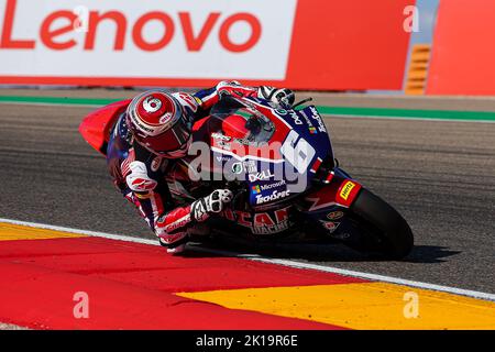 Alcaniz, Aragon, Espagne. 16th septembre 2022. Cameron Beaubier des États-Unis de l'équipe American Racing avec Kalex pendant Moto2 libre pratique de MotoGP Gran Premio Animoca Brands de Aragon au circuit d'Aragon de Motorland à Alcaniz, Espagne. (Credit image: © David Ramirez/DAX via ZUMA Press Wire) Credit: ZUMA Press, Inc./Alamy Live News Banque D'Images