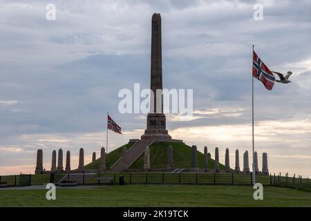 Haugesund, Norvège - 7 juin 2022: Haugesund est un monument national situé à Haugesund, Norvège. L'unification de la Norvège en un seul royaume sous la règle de Banque D'Images