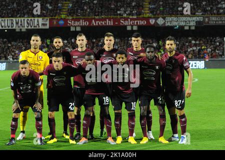 Salerno, Italie. 16th septembre 2022. Team US Salernitana 1919 pendant la série Un match entre US Salernitana 1919 et US Lecce au Stadio Arechi Credit: Independent photo Agency/Alay Live News Banque D'Images