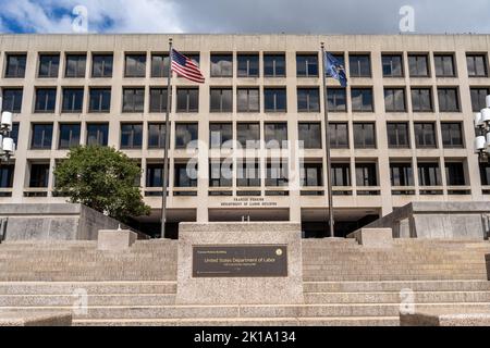 Washington, DC - 6 septembre 2022 : United States Department of Labor Frances Perkins Building Banque D'Images