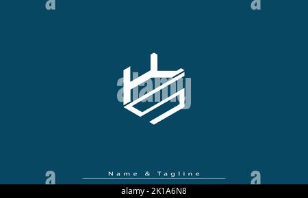 Lettres de l'alphabet initiales Monogram logo KS , SK Illustration de Vecteur
