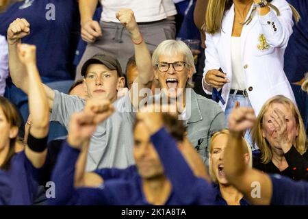 Glasgow, Royaume-Uni. 16th septembre 2022. GLASGOW, ÉCOSSE - SEPTEMBRE 16: Fans et supporters de la Grande-Bretagne pendant la coupe Davis par Rakuten Group Stage 2022 Glasgow match entre la Grande-Bretagne et les pays-Bas à Emirates Arena sur 16 septembre 2022 à Glasgow, Écosse. Crédit : BSR Agency/Alay Live News Banque D'Images