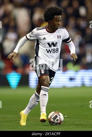 Nottingham, Royaume-Uni. 16th septembre 2022. Willian de Fulham pendant le match de la Premier League au City Ground, Nottingham. Crédit photo à lire: Darren Staples / Sportimage crédit: Sportimage / Alay Live News Banque D'Images