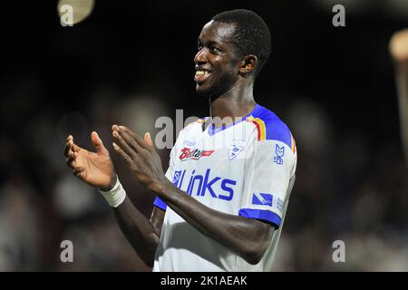 Naples, Italie. 16th septembre 2022. Assan Ceesay joueur de Lecce, pendant le match de la série italienne Une ligue entre Salernitana vs Lecce résultat final, Salernitana 1, Lecce 2, match joué au stade Arechi. Naples, Italie, 16 septembre 2022. (Photo par Vincenzo Izzo/Sipa USA) crédit: SIPA USA/Alay Live News Banque D'Images