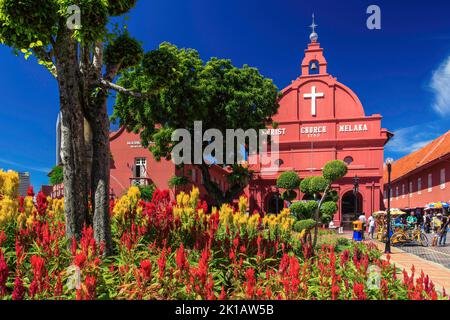 Les bâtiments néerlandais de Malacca, Malaisie. Banque D'Images