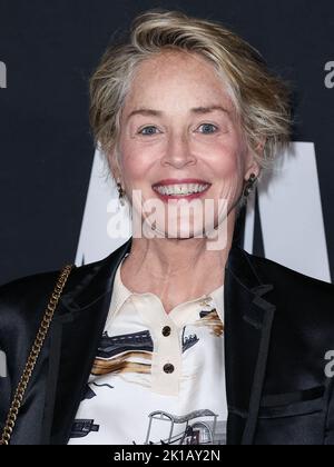 HOLLYWOOD, LOS ANGELES, CALIFORNIE, États-Unis - SEPTEMBRE 16 : Sharon Stone arrive à la première à Los Angeles du 'A jazzman's Blues' de Netflix qui s'est tenu au théâtre Netflix Tudum sur 16 septembre 2022 à Hollywood, Los Angeles, Californie, États-Unis. (Photo de Xavier Collin/image Press Agency) Banque D'Images