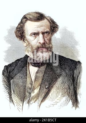 Charles Louis Ambroise Thomas (5. Août 1811 bis 12. Février 1896) war ein französischer Komponist / Charles Louis Ambroise Thomas (5 août 1811 - 12 février 1896) était un compositeur français, Historisch, restaurant numérique Reproduktion einer Originalvorlage aus dem 19. Jahrhundert, genaues Originaldatum nicht bekannt / historique, numérique reproduction améliorée d'un original du 19th siècle Banque D'Images