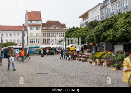 Un jour de pluie à Spandau, Berlin Banque D'Images