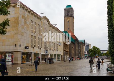 Un jour de pluie à Spandau, Berlin Banque D'Images