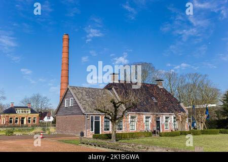 Maison typiquement néerlandaise dans la ville historique Appingedam, Pays-Bas Banque D'Images