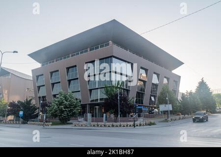 Pristina, Kosovo - June 5, 2022: Ministry of Education, Science and Technology on Agim Ramadani Street. Stock Photo