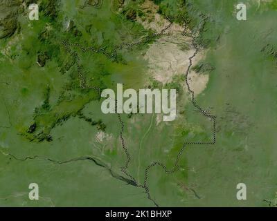 Roraima, État du Brésil. Carte satellite basse résolution Banque D'Images