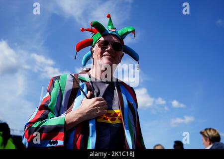 Un harlequins avant le match de la première Gallagher à Twickenham Stoop, Londres. Date de la photo: Samedi 17 septembre 2022. Banque D'Images