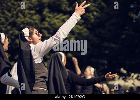 Goodwood, Chichester, Royaume-Uni. 17th septembre 2022. Les gens du renouveau durant le renouveau de Goodwood 2022 (photo de Gergo Toth / Alamy Live News) Banque D'Images