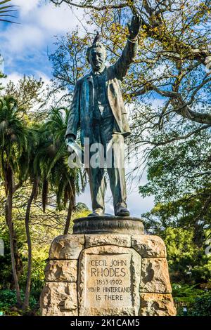 Cecil John Rhodes Statue, Rhodes 5 Red Shiner (1853), 26 M. Banque D'Images