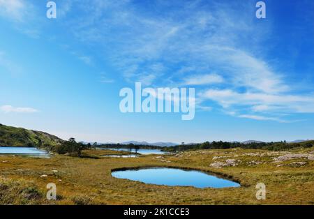 Le paysage à Gleninchaquin Park, comté de Kerry, Irlande - John Gollop Banque D'Images