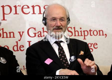 12 septembre 2022, Mexico, Mexique : John Shipton, père de Julian Assange, participe aux « Dialogues pour la liberté de pensée, d'expression et de la presse » au Sénat du Mexique à Mexico. Sur 12 septembre 2022 à Mexico, Mexique. (Photo de Luis Barron/Eyepix Group). Banque D'Images