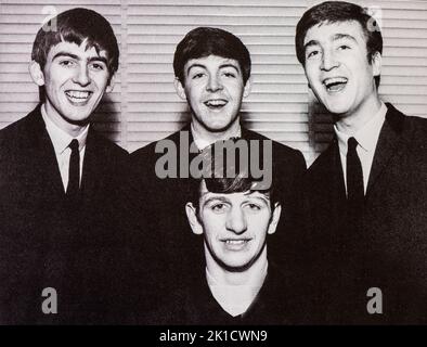 EMI CD Disc Booklet - The Beatles - Past Masters Volume One. Banque D'Images