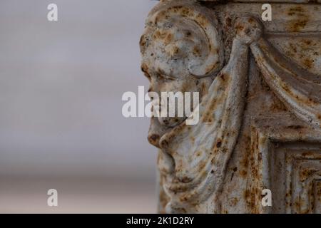 Monument funéraire en fer forgé dans l'atelier français d'Alfred Corneau, cimetière de Palma, Majorque, Iles Baléares, Espagne. Banque D'Images