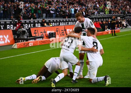 MOENCHENGLADBACH, ALLEMAGNE - 17 SEPTEMBRE 2022: Le match de football de Bundesliga Borussia Mönchengladbach contre RB Leipzig Banque D'Images