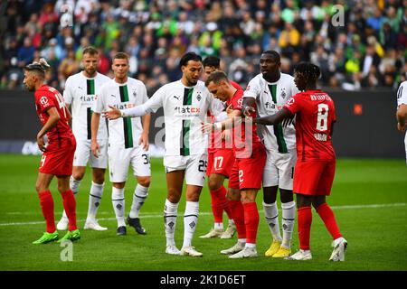 MOENCHENGLADBACH, ALLEMAGNE - 17 SEPTEMBRE 2022: Le match de football de Bundesliga Borussia Mönchengladbach contre RB Leipzig Banque D'Images