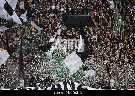 MOENCHENGLADBACH, ALLEMAGNE - 17 SEPTEMBRE 2022: Le match de football de Bundesliga Borussia Mönchengladbach contre RB Leipzig Banque D'Images