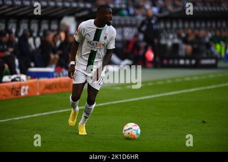 MOENCHENGLADBACH, ALLEMAGNE - 17 SEPTEMBRE 2022 : Marcus Thuram. Le match de football de Bundesliga Borussia Mönchengladbach contre RB Leipzig Banque D'Images