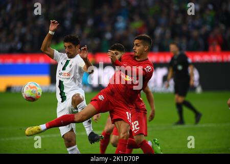 MOENCHENGLADBACH, ALLEMAGNE - 17 SEPTEMBRE 2022: Le match de football de Bundesliga Borussia Mönchengladbach contre RB Leipzig Banque D'Images