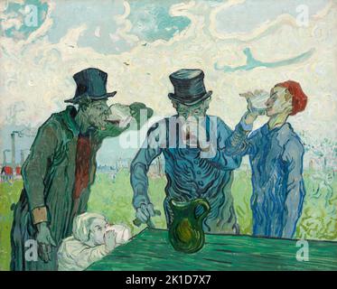 Les buveurs. Vincent van Gogh. 1890. Banque D'Images