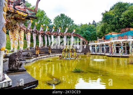 Le jardin aquatique du parc Bruno Weber, Dietikon, Suisse Banque D'Images