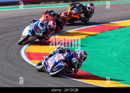 Alcaniz, Aragon, Espagne. 16th septembre 2022. Cameron Beaubier des États-Unis de l'équipe American Racing avec Kalex pendant Moto2 libre pratique de MotoGP Gran Premio Animoca Brands de Aragon au circuit d'Aragon de Motorland à Alcaniz, Espagne. (Image de crédit : © David Ramirez/DAX via ZUMA Press Wire) Banque D'Images