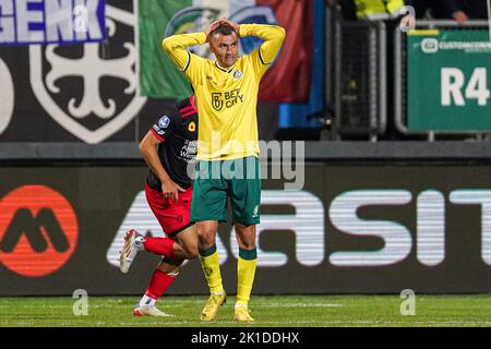 SITTARD, PAYS-BAS - SEPTEMBRE 17 : Burak Yilmaz de Fortuna Sittard lors du match néerlandais entre Fortuna Sittard et Excelsior Rotterdam au stade Fortuna Sittard sur 17 septembre 2022 à Sittard, pays-Bas (photo de Joris Verwijst/Orange Pictures) Banque D'Images