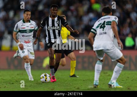 JEFFINHO de Botafogo pendant le match entre Botafogo et Coritiba dans le cadre de Brasileirao série A 2022 au stade Nilton Santos sur 17 septembre 2022 à Rio de Janeiro, Brésil. Banque D'Images